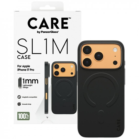 Case CARE by PanzerGlass SL1M MagSafe for iPhone 17 Pro black