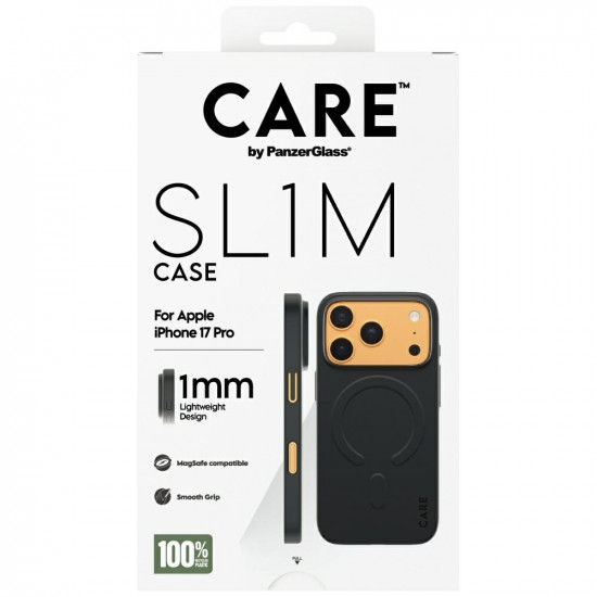 Case CARE by PanzerGlass SL1M MagSafe for iPhone 17 Pro black