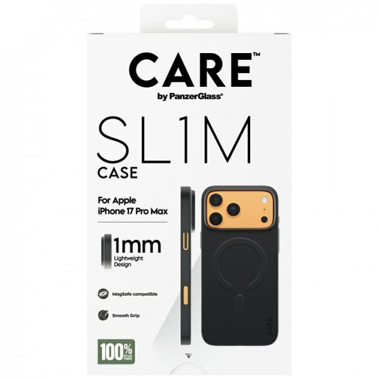 Case CARE by PanzerGlass SL1M MagSafe for iPhone 17 Pro Max black