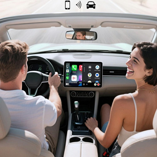 Car adapter 4smarts transmitter Bluetooth CarPlay/Android Auto silver