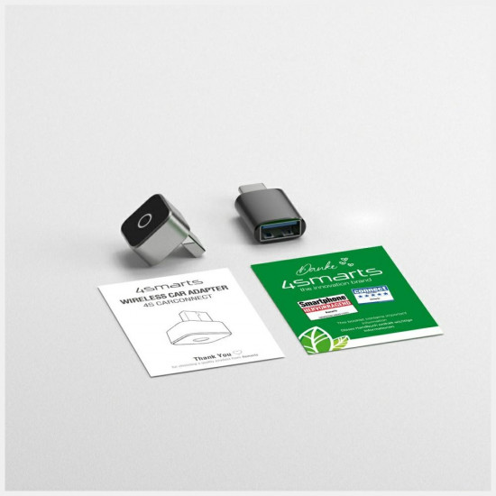 Car adapter 4smarts transmitter Bluetooth CarPlay/Android Auto silver