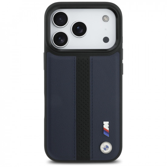 Case BMW M Perforated Stripe Logo MagSafe for iPhone 17 Pro navy blue Case BMW M Perforated Stripe Logo MagSafe for iPhone 17 Pro navy blue