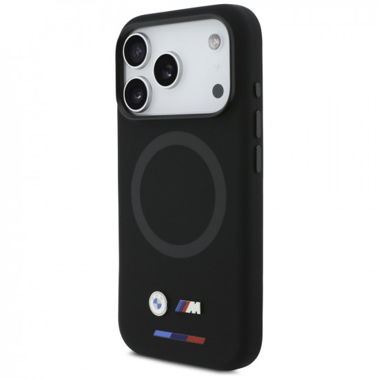BMW M Silicon Logo MagSafe Case for iPhone 17 Pro Black
