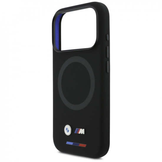 BMW M Silicon Logo MagSafe Case for iPhone 17 Pro Black