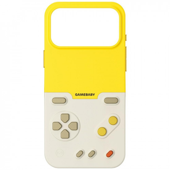 Case GAMEBABY with controller for iPhone 17 Pro yellow Case GAMEBABY with controller for iPhone 17 Pro yellow
