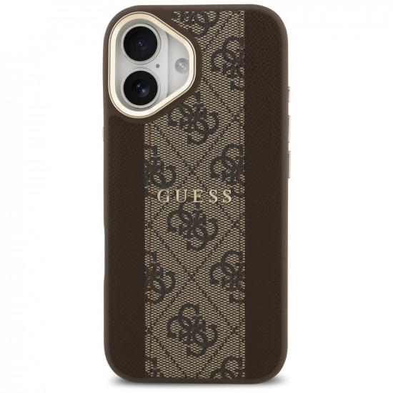 Case Guess 4G Stripe MagSafe for iPhone 17 brown