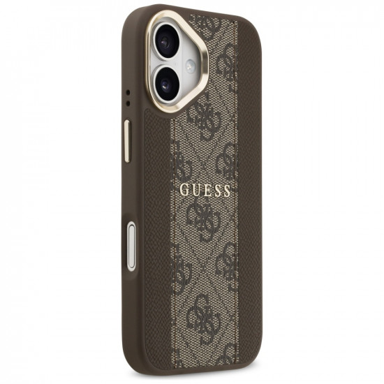 Case Guess 4G Stripe MagSafe for iPhone 17 brown