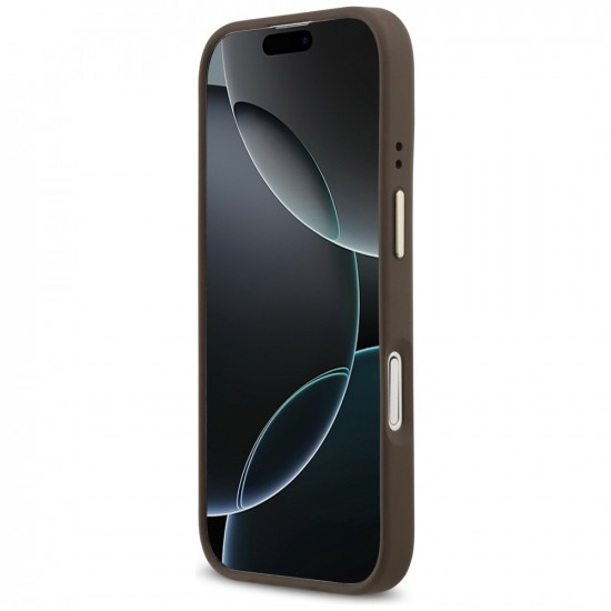 Case Guess 4G Stripe MagSafe for iPhone 17 brown