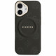 Case Guess Peony Hot Stamp MagSafe for iPhone 17 black Case Guess Peony Hot Stamp MagSafe for iPhone 17 black