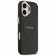 Case Guess Peony Hot Stamp MagSafe for iPhone 17 black Case Guess Peony Hot Stamp MagSafe for iPhone 17 black