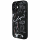 Case Karl Lagerfeld Grained Pattern &amp; Logo MagSafe for iPhone 16 black
