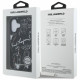 Case Karl Lagerfeld Grained Pattern &amp; Logo MagSafe for iPhone 16 black