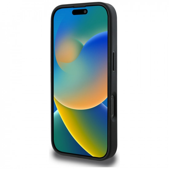 Case Karl Lagerfeld Grained Pattern & Logo MagSafe for iPhone 16 Pro black Case Karl Lagerfeld Grained Pattern & Logo MagSafe for iPhone 16 Pro black