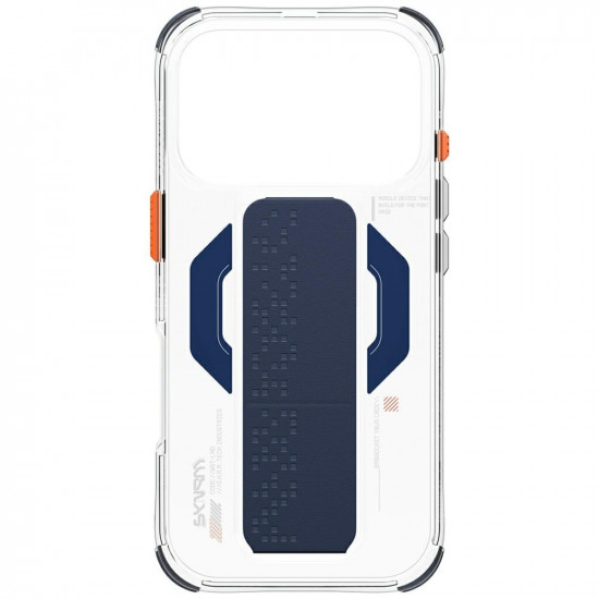 Case Skinarma Haxa for iPhone 17 Pro Magnetic Charging + Grip Stand blue