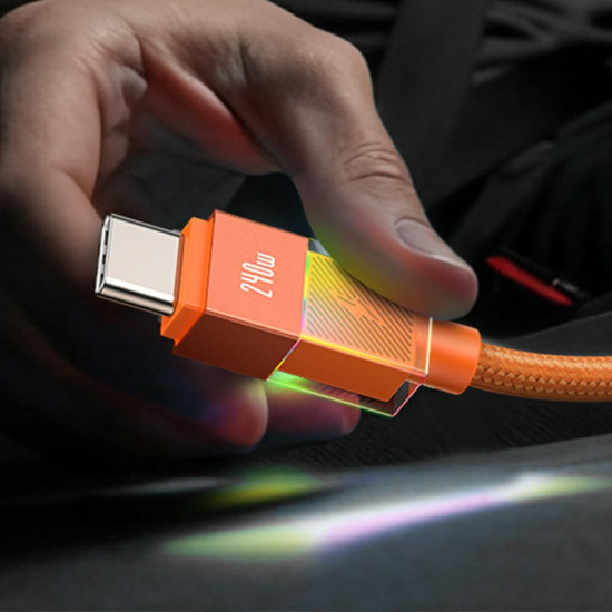 Cable USAMS SJ777 PD 240W USB-C/USB-C 1.2m tarnish Cable USAMS SJ777 PD 240W USB-C/USB-C 1.2m tarnish