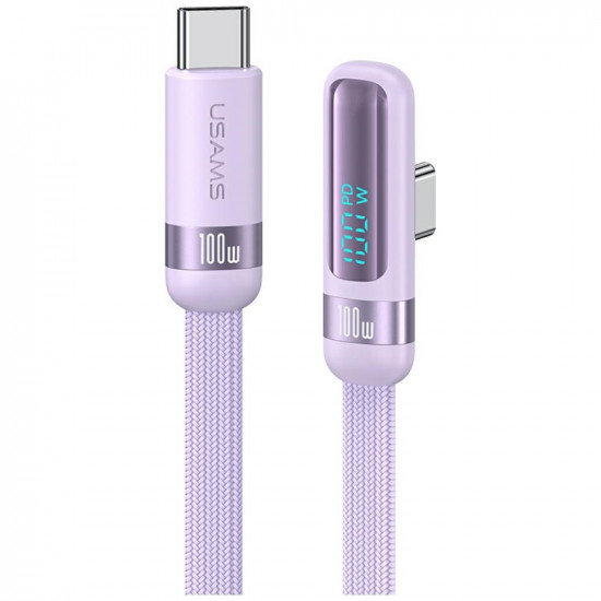 Cable USAMS US-SJ653 PD 100W USB-C/USB-C purple