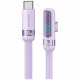 Cable USAMS US-SJ653 PD 100W USB-C/USB-C purple