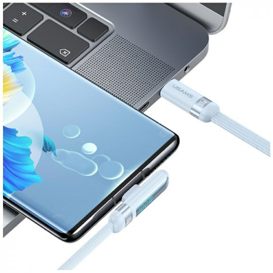 Cable USAMS US-SJ653 PD 100W USB-C/USB-C purple