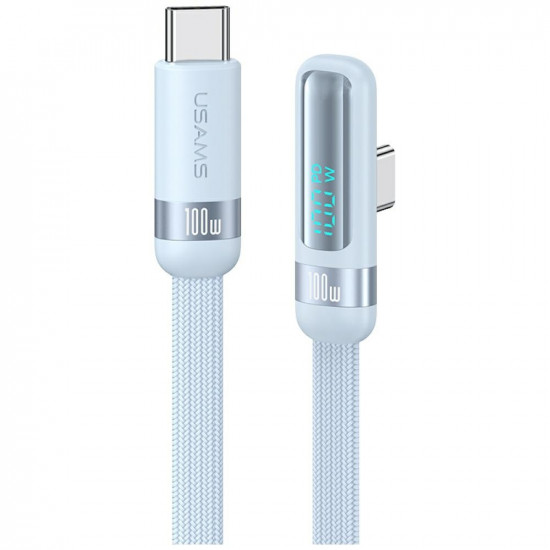 Cable USAMS US-SJ653 PD 100W USB-C/USB-C blue Cable USAMS US-SJ653 PD 100W USB-C/USB-C blue
