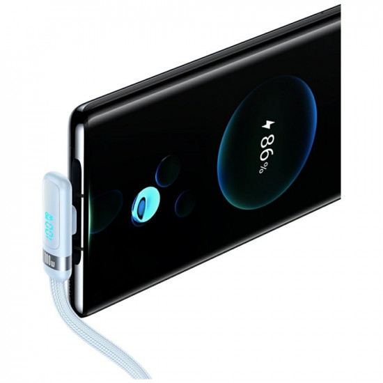 Cable USAMS US-SJ653 PD 100W USB-C/USB-C blue Cable USAMS US-SJ653 PD 100W USB-C/USB-C blue