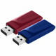 Pendrive Verbatim Slider 32GB 2pcs red/navy blue 49327 Pendrive Verbatim Slider 32GB 2pcs red/navy blue 49327
