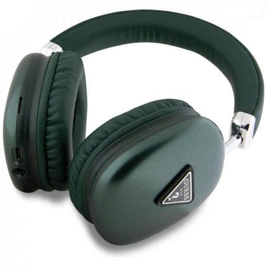 Headphones Guess Bluetooth 5.3 4G Triangle Logo khaki