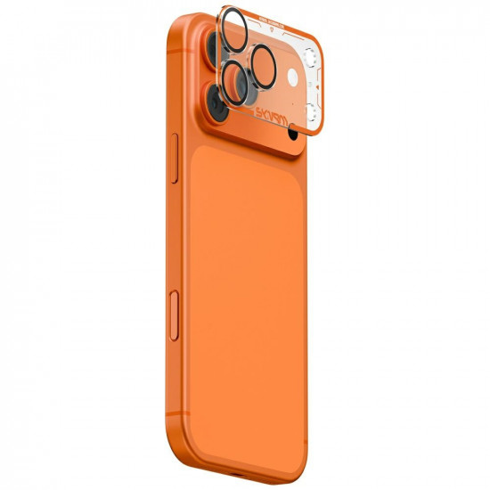 Camera Lens Glass Skinarma Magma Full Matte for iPhone 17 Pro orange