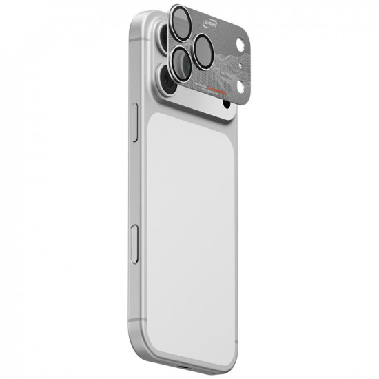 Camera Lens Glass Skinarma Sonix Full Aluminum for iPhone 17 Pro Max silver
