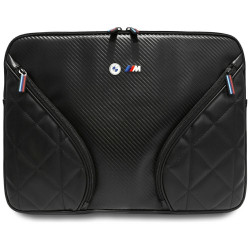 Bag BMW Carbon Pockets &amp; Metal Logo Sleeve 16" black