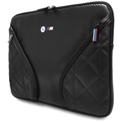 Bag BMW Carbon Pockets &amp; Metal Logo Sleeve 16" black
