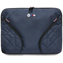 Bag BMW Nylon Pockets &amp; Metal Logo Sleeve 16" navy