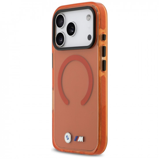 BMW M IML Shockproof Metal Logos MagSafe Case for iPhone 17 Pro Orange BMW M IML Shockproof Metal Logos MagSafe Case for iPhone 17 Pro Orange