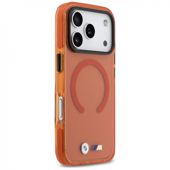 BMW M IML Shockproof Metal Logos MagSafe Case for iPhone 17 Pro Orange BMW M IML Shockproof Metal Logos MagSafe Case for iPhone 17 Pro Orange