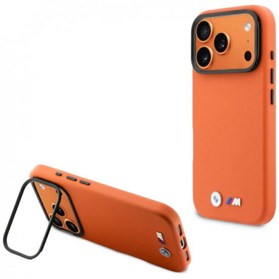 Case BMW M Metal Logo MagSafe for iPhone 17 Pro Max orange Case BMW M Metal Logo MagSafe for iPhone 17 Pro Max orange