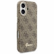 Case Guess 4G Script MagSafe for iPhone 17 brown
