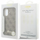Case Guess 4G Script MagSafe for iPhone 17 brown