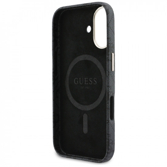 Case Guess 4G Script MagSafe for iPhone 17 black Case Guess 4G Script MagSafe for iPhone 17 black