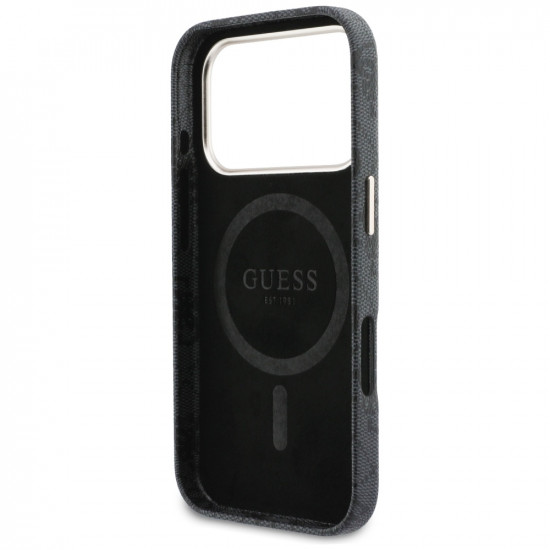 Case Guess 4G Script MagSafe for iPhone 17 Pro black