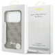 Case Guess 4G Script MagSafe for iPhone 17 Pro Max brown