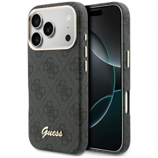 Case Guess 4G Script MagSafe for iPhone 17 Pro Max black