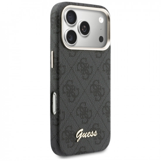 Case Guess 4G Script MagSafe for iPhone 17 Pro Max black