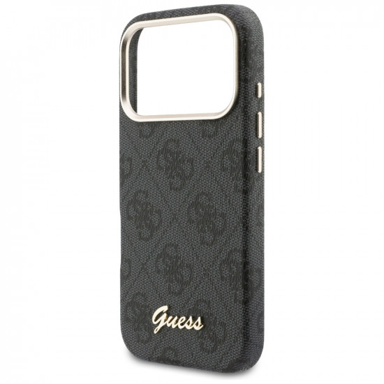 Case Guess 4G Script MagSafe for iPhone 17 Pro Max black
