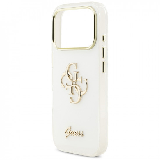 Guess IML 4G Script Metal Case for iPhone 17 Pro White Guess IML 4G Script Metal Case for iPhone 17 Pro White