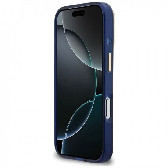 Guess IML 4G Script Metal case for iPhone 17 Pro Max blue Guess IML 4G Script Metal case for iPhone 17 Pro Max blue