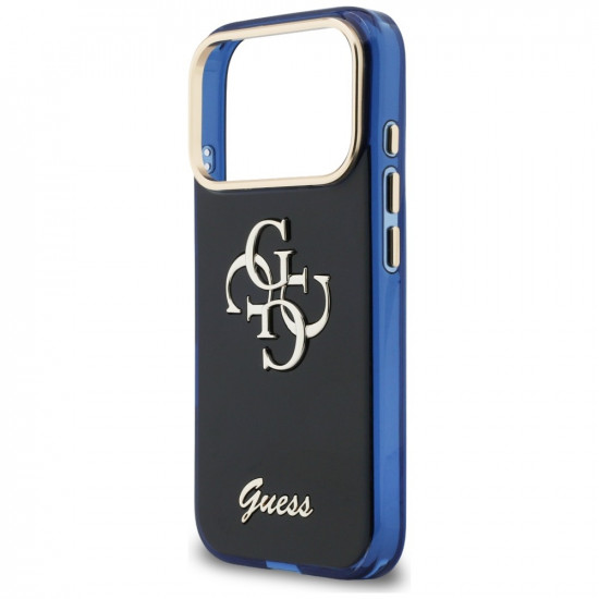 Guess IML 4G Script Metal case for iPhone 17 Pro Max blue Guess IML 4G Script Metal case for iPhone 17 Pro Max blue
