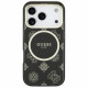 Guess IML Peony Dot MagSafe Case for iPhone 17 Pro Black