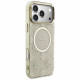 Guess IML Peony Dot MagSafe Case for iPhone 17 Pro Max Beige