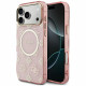 Guess IML Peony Dot MagSafe Case for iPhone 17 Pro Max Pink
