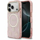 Guess IML Peony Dot MagSafe Case for iPhone 17 Pro Pink
