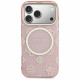 Guess IML Peony Dot MagSafe Case for iPhone 17 Pro Pink
